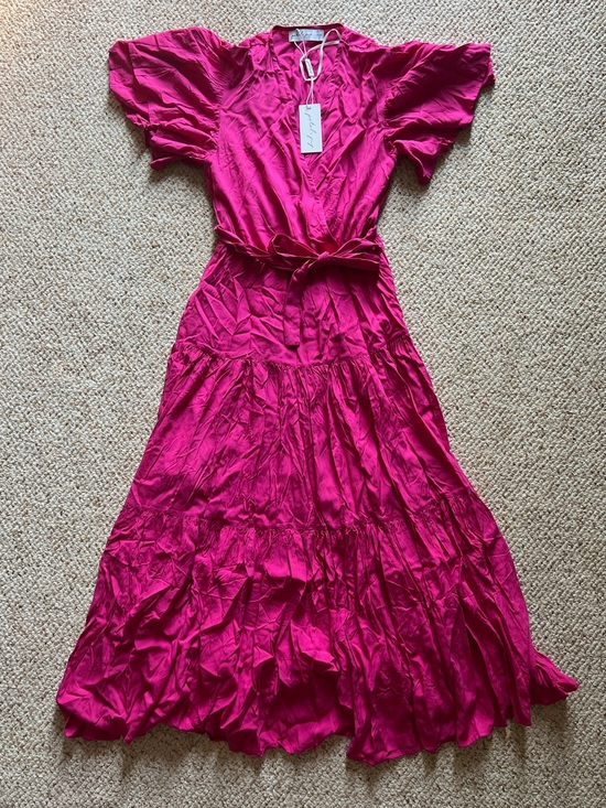 Petal & Pup Dresses & Skirts - NWT Petal & Pup Small Pink Wrap Maxi Dress with Tie Waist